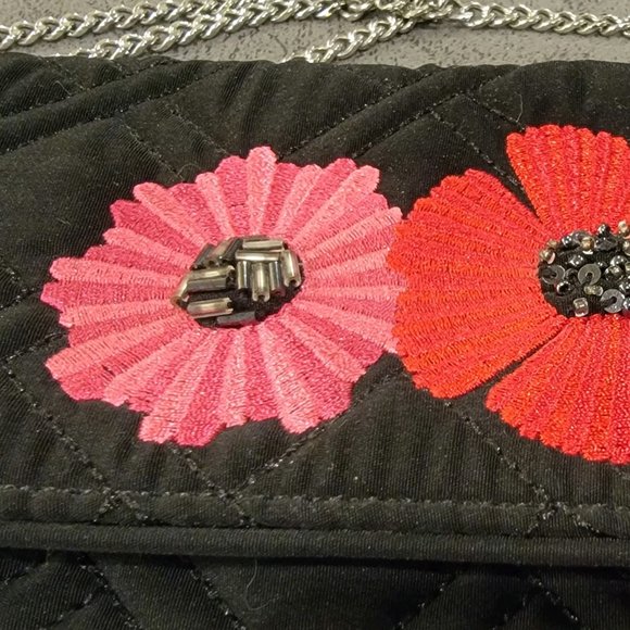 Vera Bradley 3 Flower Crossbody Clutch Purse - Picture 2 of 5